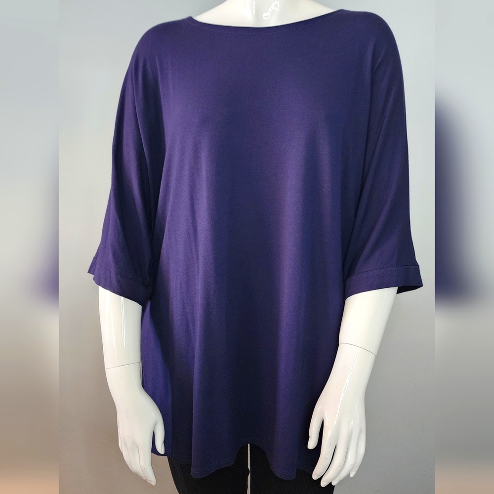 [XL] EILEEN FISHER Navy Boxy Tunic